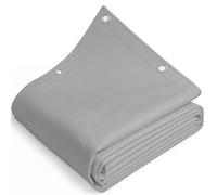 Telone Occhiellato Telo in PVC 650 gr/mq Impermeabile Pesante Rinforzato Nero