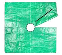 Telone paesaggistico in polipropilene per raccogliere e tagliare le foglie, robusto telone con fibbie angolari per giardinaggio, telone facile da pulire, per rami e foglie, 1 pezzo (3 x 3 m/40 cm)