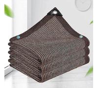 Telone parasole rettangolare, 90% protezione UV per balconi, terrazze e giardini, 3 x 7 m, colore marrone, per esterni, tessuto resistente alle intemperie