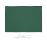 Relaxdays Tenda a Vela Rettangolare, Idrorepellente, Corde di Supporto, Terrazza, Ombra, Giardino, HL 3,5x4,5 m, Verde