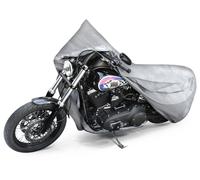 Telone per moto All Weather L, Telone per moto, Garage per moto impermeabile - 250x100x130 cm argento