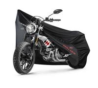 Telone per moto Indoor Stretch L, telone traspirante per moto da interno, garage per moto da interno - 250x100x130 cm nero