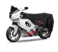 Telone per moto Indoor Stretch M, telone traspirante per moto da interno, garage per moto da interno - 215x95x120 cm nero