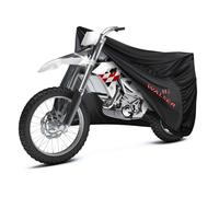 Telone per moto Indoor Stretch XL, telone traspirante per moto da interno, garage per moto da interno - 255x110x135 cm nero