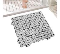 Telone per pavimenti in PVC forato ispessito, impermeabile, modulare, ad incastro, antiscivolo, per cucina e bagno, 30,5 cm, 420 grammi