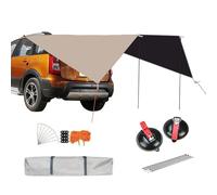 Telone per portellone posteriore per auto, copertura impermeabile 2,75 x 3,35 m - Tenda parasole antivento con protezione UV per auto, per campeggio veicolo e camper camper posteriore laterale