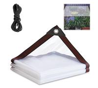 Telone Pergola Bioclimatica 1x2 Telo Occhiellato Plastica Impermeabile Teli Cerato Impermeabile Teli per Gazebo a Fasce Tenda Ermetica per Esterno Telo Pluriball Piscina Vetrata Scorrevole Esterno