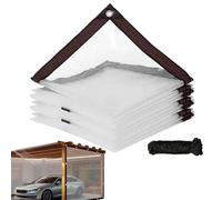 Telone resistente in PVC impermeabile con occhielli in metallo | telone impermeabile / copertura telone / telo da giardino per costruttori lenzuola per canili, serre, ponti, fienili, giardino, portici