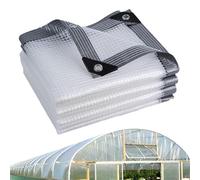 Telone resistente - PP 200 x 200 cm | Telone impermeabile extra large con occhielli | Copertura parasole antivento resistente ai raggi UV per piante da patio pollaio uso esterno