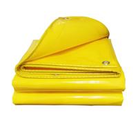 Telone Resistente, Telone Impermeabile Spesso Bianco/nero da 20 Mil, Multiuso, Anti-UV, Resistente Agli Strappi, Adatto for Esterni, Campeggio, Tende, Barche(Yellow,20x20ft/6x6m)