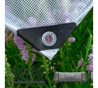 Telone Retinato Trasparente Telo Impermeabile Esterno Copertura Teloni Copertura Protezione Auto con Occhielli teloni in PVC per animali domestici serra Piscina(1.8x3.0m)