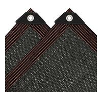 Telone rettangolare - 3 x 4 m resistente al 90% di protezione solare in tessuto nero, tenda per balcone, terrazza, giardino, protezione UV per piante