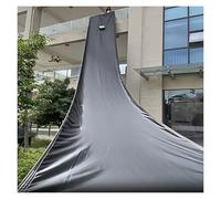 Telone scorrevole resistente agli strappi e trasportabile realizzato in tela robusta; il telone consente di risparmiare tempo e fatica e consente una facile conservazione (nero, 35 x 2 m)