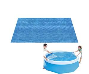 Telone solare per piscina, pellicola di isolamento per piscina, vasca isolante pieghevole per la ritenzione di calore e il riscaldamento dell'acqua del bacino all'aperto per uso quotidiano al suolo