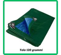 telone telo occhiellato impermeabile 3x2 3x4 copertura verde blu con occhielli