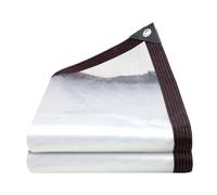 Telone trasparente, 2,1 x 2,1 m, impermeabile, con , protezione solare trasparente per inverno, terrazza, tetto, campeggio, mobili, giardino, impianti domestici, pittura, stalla