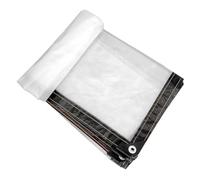 Telone trasparente con occhielli, 1,5 x 2 m, impermeabile, resistente alle intemperie, resistente, pieghevole, multiuso, per mobili da giardino, piante, serra, cuccia per cani, tetto sexy