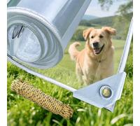 Telone trasparente con occhielli, 450 g/m² Telone trasparente, telo impermeabile come protezione da pioggia, vento e polvere, per esterni con corda 1.4m x 4.9m