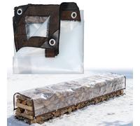 Telone Trasparente con Occhielli, Telone Trasparente, Telo Impermeabile Come Protezione da Pioggia, Vento e Polvere, Per Gazebo, Piante da Giardino di Copertura(5.5x10m/18.0x32.8ft)