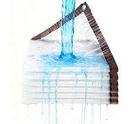 Telone trasparente da 1,8 m x 4,2 m, resistente, impermeabile, con occhielli, bordo aggiornato, in vinile trasparente, resistente agli strappi, per patio, portico, pollaio, all'aperto