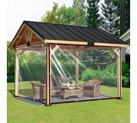 Telone trasparente, impermeabile, 2 x 1 m, trasparente, per mobili da giardino, piante, serra, tetto