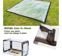 Telone trasparente impermeabile antipolvere, antipioggia, con occhielli, telo