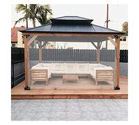 Telone trasparente impermeabile con occhielli per tettoie da esterno, frangivento e pergolato, 3 coperture per gazebo da giardino, protezione resistente per tutte le condizioni atmosferiche