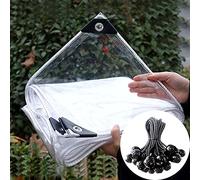 Telone trasparente impermeabile resistente - Tarp antipolvere per campeggio, giardinaggio e pesca, caratteristiche anti invecchiamento, 1,2 m x 3 m
