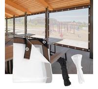 Telone Trasparente Impermeabile Telone Trasparente Telone Trasparente Rinforzato Antipioggia Con Occhielli Per Giardino Campeggio All'aperto Recinto Per Polli Clear,4×4 FT