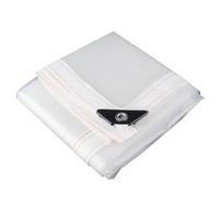 Telone trasparente in pellicola di polietilene, copertura per gazebo, tenda, impermeabile, per mobili da giardino (bordo bianco, 1 m x 1 m)