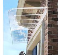 Telone trasparente in policarbonato autopulente per finestre, patio e giardino, 50 x 60 cm, impermeabile, protezione invisibile contro gli agenti atmosferici