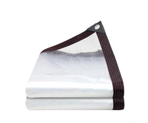 Telone trasparente in PVC resistente, progettato per la protezione esterna, inclusi veicoli, attrezzi da giardino e habitat di piccoli animali (2 x 2)