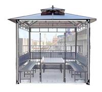 Telone trasparente in PVC, Telo in PVC con cerniera | Dimensioni multiple trasparenti for il padiglione del giardino del patio della serra(H2.6xW4.5m/H8.5xW14.7ft)