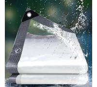 Telone Trasparente Occhiellato,tteloni Impermeabile Per Esterno Telo Plastica Polietilene Con Occhielli Trasparenti Occhiellati Tende Per Antipioggia Balcone(2x6m)