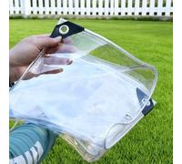 Telone Trasparente per Esterni 100 x 150 cm Impermeabile, Trasparente, Resistente Alle Intemperie, Pieghevole con Occhielli per Giardino, Mobili, Antipolvere, A