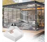 Telone trasparente per esterni,2025,per evitare gli strappi,occhielli trasparenti,può essere forte vento