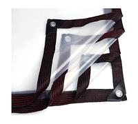 Telone trasparente resistente e impermeabile, telo universale per tenda da sole, tettoia, patio, recinto, isolamento anti-invecchiamento, in vetro morbido, dimensioni 4 x 6 m