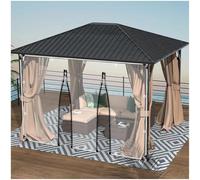 Telone trasparente resistente impermeabile con occhielli per uso esterno, 420 g/m², 2,3 x 3 m, ideale per pergolati, gazebo, portico e tende