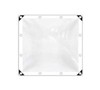 Telone trasparente, telo impermeabile spesso, schermo trasparente impermeabile, tettoia for piante, copertura antipioggia, tenda da sole in tela resistente(White Edge,0.8mx1m)