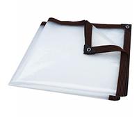 Telone Trasparente, Telo Impermeabile Trasparente con Occhielli, Copertura per Piante da Giardino in PE Antipioggia per Uso Esterno Domestico (Colore: Trasparente, Dimensioni: 2x4m)