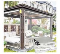 Telone Trasparenti Impermeabili per Esterno con Occhielli 2.5x5.5m,Teloni pieghevoli in PVC da 0.35 mm Resistente per mobili da giardino,fattoria, Gazebo,Personalizzabili