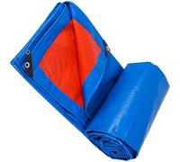 Teloni con Occhielli 295 x 540 cm Telo Occhiellato Rinforzato 160 G M², Antipioggia Antistrappo Grandi Dimensioni Multiuso per Legno, Piscina, Auto, Blu