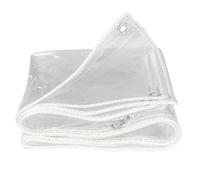 Teloni Impermeabili 2x1m, Tarpaulin Trasparente, Telone Impermeabile per Esterno Occhiellato, Telone In PVC Trasparente, Teloni Impermeabili Pesanti, Telo Pieghevole