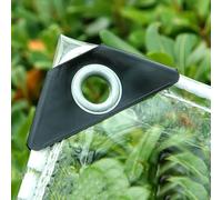 Teloni, Telo in PVC Trasparente Resistente da 14 Mil - Vinile Impermeabile da 400 g/m² con Occhielli per Campeggio, Serra, Auto, Patio, Padiglione e Protezione Esterna