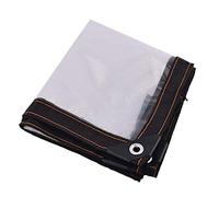 Teloni, Telo Trasparente Impermeabile Resistente da 6,5x26 Piedi con Occhielli - Telone in polietilene antistrappo, Antipolvere e Antivento per Uso Multiuso, Angoli rinforzati per Una Maggio