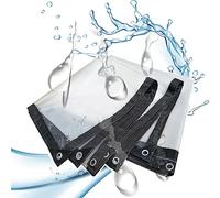 Teloni, teloni Trasparenti Resistenti 24,6x23 Piedi - Telone Trasparente Impermeabile con Occhielli per Serra, tettoia, Patio, Protezione Auto, Copertura per Animali Domestici, Protezione PE