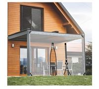 Teloni trasparenti for esterni, tende con cerniera, porta, tende da esterno, telo trasparente impermeabile resistente con occhielli for gazebo, veranda, balcone, pergola(H2xW2M/H6.56xW6.56ft)
