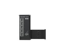 Teltonika NETWORKS TSF010 Flat Ethernet Switch Non gestito Fast Ethernet (10/100) DIN rail Nero