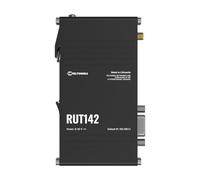 Teltonika RUT142000000 Modello RUT142 Router Industriale; RS232 per Comunicazione Seriale; Staffa Guida DIN Integrata; Connettore di Alimentazione a 3 pin; 2X 10/100 Mbps Porte Ethernet; Wi-Fi 4