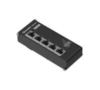Teltonika NETWORKS TSF010 Flat Ethernet Switch Non gestito Fast Ethernet (10/100) DIN rail Nero